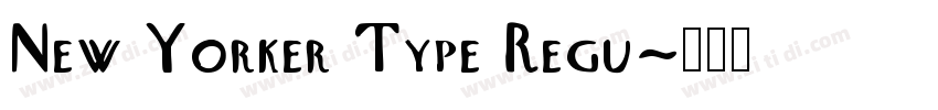 New Yorker Type Regu字体转换
